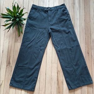 Forever 21 forest green wide leg pants